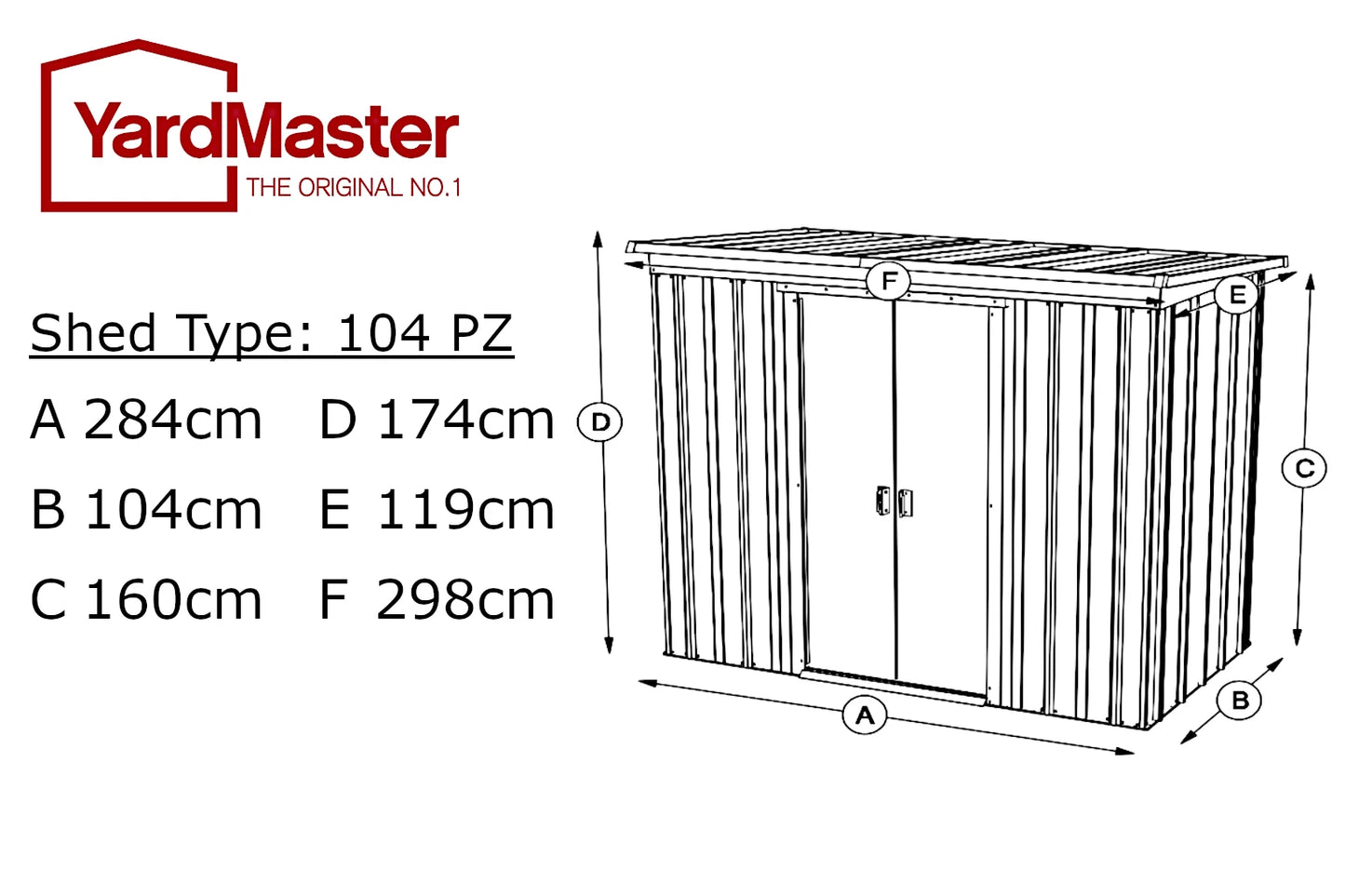 Castleton Pent 10ft x 4ft - YardMaster International
