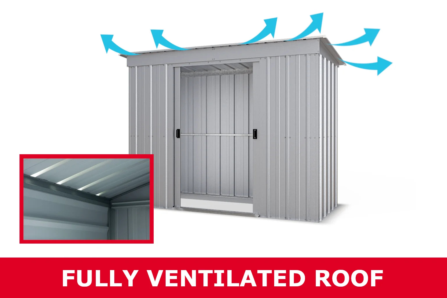 Gerätehaus Titanium 6ft x 4ft PZ - YardMaster International